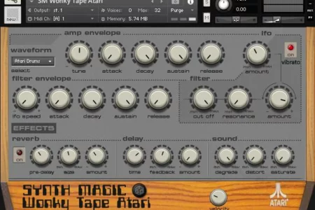 Featured image for “Wonky Tape Atari  – Free Kontakt instrument by Synth Magic”