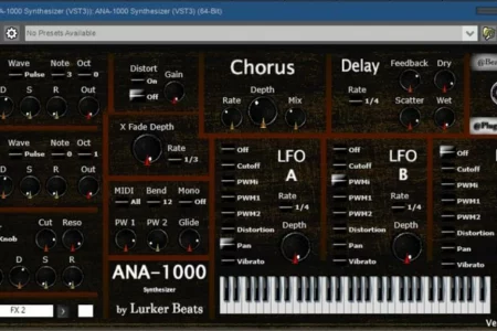 Featured image for “Lurker Beats released ANA-1000 Free Analog Modeling Synthesizer Plugin”