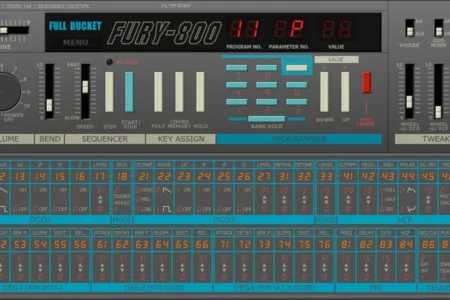 Featured image for “Full Bucket Music releases free synthesizer Fury-800”