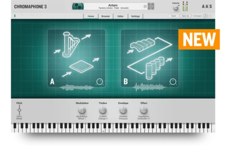 Featured image for “Applied Acoustics Systems releases acoustic synthesizer Chromaphone 3 plug-in”