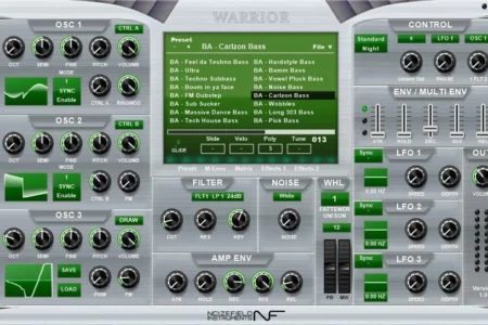 Featured image for “Warrior – Free synthesizer for rough electronic music”