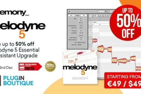 Featured image for “Celemony Melodyne 5 Essential & Assistant Upgrade Black Friday Sale”