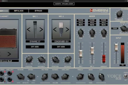 Featured image for “Nembrini Audio releases vintage Vox AC30 Top Boost reverb-emulating Voice DC30 plug-in”