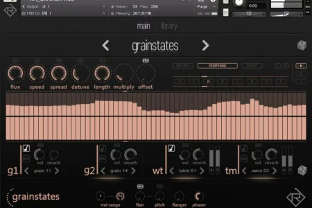 Featured image for “Rigid Audio releases granular morphing instrument Grainstates”